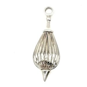 Lagos Caviar Silver Fluted Drop Pendant
